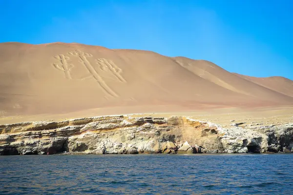 vista panoramica del candelabro full day paracas