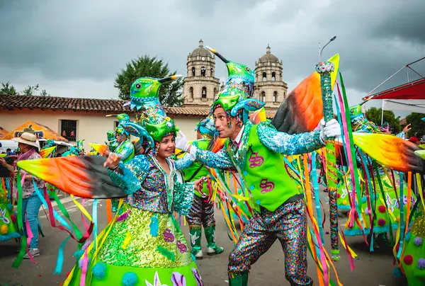 Carnaval de Cajamarca festividad del Peru en verano