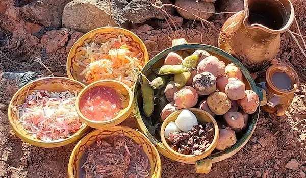 Huatia comida tipica en Puno
