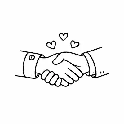 ícono calidez y hospitalidad